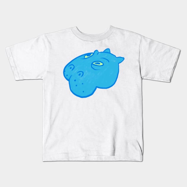 hippopotamus Kids T-Shirt by GoatUsup_Pluton
